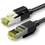UGREEN NW150 0.5m Cat 7 F/FTP μαύρο καλώδιο δικτύου εξωτερικής εσωτερικής χρήσης Braid Ethernet RJ45